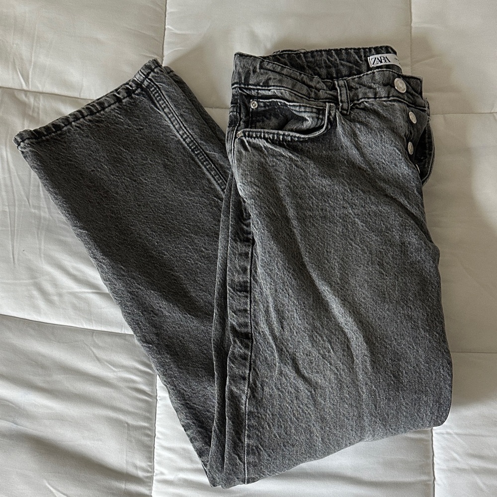 Zara Charcoal Denim Pants